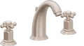California Faucets Coronado 8" Llave de Lavabo de 3 Orificios para Cubierta, con Dos Manerales - Níquel Satinado