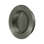 Deltana Jaladera Empotrada Redonda de Uso Rudo 2-3/8" — Níquel Antiguo Mate