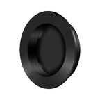 Deltana Jaladera Empotrada Redonda de Uso Rudo 2-3/8" — Negro Mate