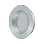 Deltana Jaladera Empotrada Redonda de Uso Rudo 2-3/8" — Cromo Satinado