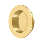 Deltana Jaladera Empotrada Redonda de Uso Rudo 2-3/8" — Latón Pulido PVD