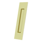 Deltana Jaladera Empotrada Rectangular de Uso Rudo 10" — Latón Pulido