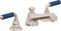 California Faucets Del Mar 8" Llave de Lavabo de 3 Orificios para Cubierta, con Dos Manerales - Níquel Satinado