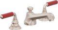 California Faucets Del Mar 8" Llave de Lavabo de 3 Orificios para Cubierta, con Dos Manerales - Níquel Satinado