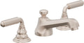 California Faucets Del Mar 8" Llave de Lavabo de 3 Orificios para Cubierta, con Dos Manerales - Níquel Satinado