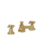 California Faucets Del Mar 8" Llave de Lavabo de 3 Orificios para Cubierta, con Dos Manerales - Oro Francés