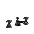 California Faucets Del Mar 8" Llave de Lavabo de 3 Orificios para Cubierta, con Dos Manerales - Negro Mate