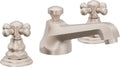 California Faucets Del Mar 8" Llave de Lavabo de 3 Orificios para Cubierta, con Dos Manerales - Níquel Satinado