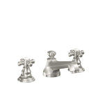 California Faucets Del Mar 8" Llave de Lavabo de 3 Orificios para Cubierta, con Dos Manerales - Acero Inoxidable Ultra
