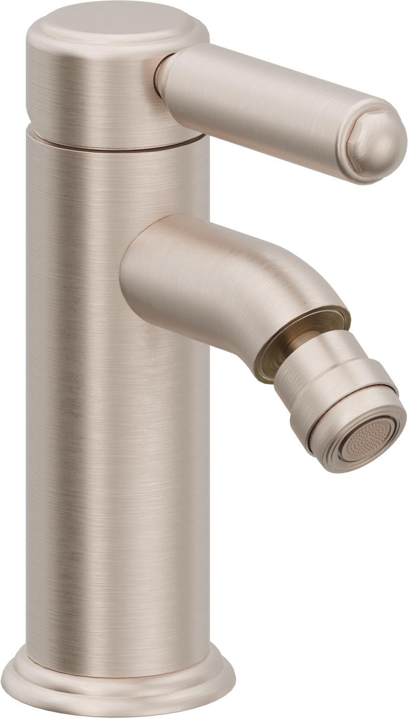 California Faucets Del Mar Bidet de Un Solo Orificio - Níquel Satinado