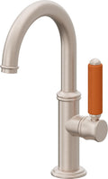 California Faucets Del Mar Llave de Lavabo/Bar/Preparación de Un Solo Orificio - Pico Bajo - Níquel Satinado