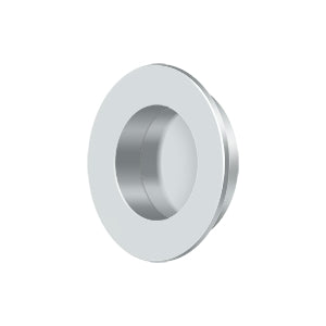 Deltana Jaladera Empotrada Redonda de Uso Rudo 1-7/8" — Cromo Pulido
