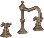 California Faucets Salinas 8" Llave de Lavabo de 3 Orificios para Cubierta, con Dos Manerales - Latón Antiguo Mate