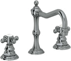 California Faucets Salinas 8" Llave de Lavabo de 3 Orificios para Cubierta, con Dos Manerales - Níquel Negro