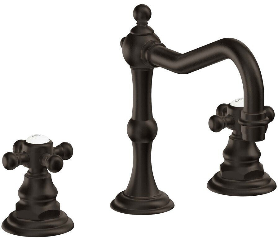 California Faucets Salinas 8" Llave de Lavabo de 3 Orificios para Cubierta, con Dos Manerales - Bronce Bella Terra