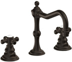 California Faucets Salinas 8" Llave de Lavabo de 3 Orificios para Cubierta, con Dos Manerales - Bronce Bella Terra