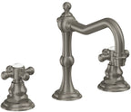 California Faucets Salinas 8" Llave de Lavabo de 3 Orificios para Cubierta, con Dos Manerales - Grafito