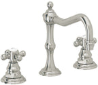 California Faucets Salinas 8" Llave de Lavabo de 3 Orificios para Cubierta, con Dos Manerales - Níquel Pulido