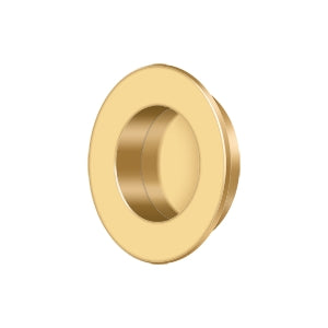 Deltana Jaladera Empotrada Redonda de Uso Rudo 1-7/8" — Latón Pulido PVD