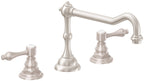 California Faucets Salinas Juego Completo para Tina Romana - Níquel Satinado