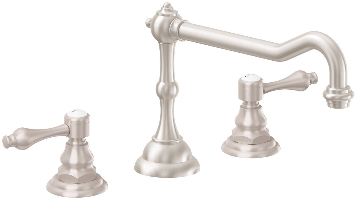 California Faucets Salinas Juego Completo para Tina Romana - Níquel Satinado