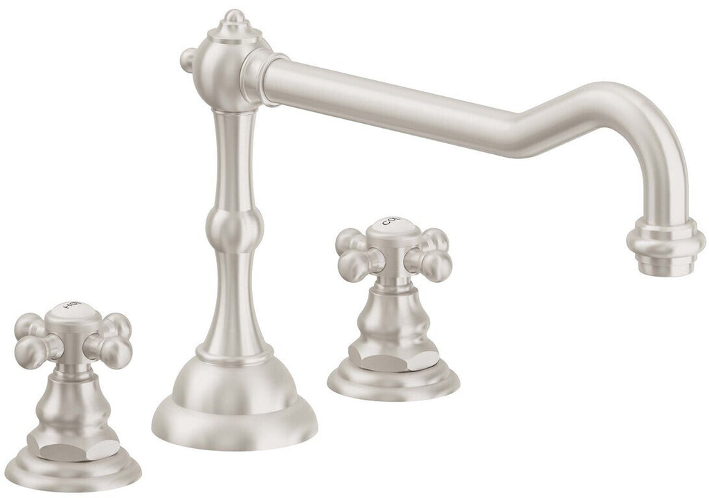 California Faucets Salinas Juego Completo para Tina Romana - Níquel Satinado