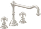 California Faucets Salinas Juego Completo para Tina Romana - Níquel Satinado