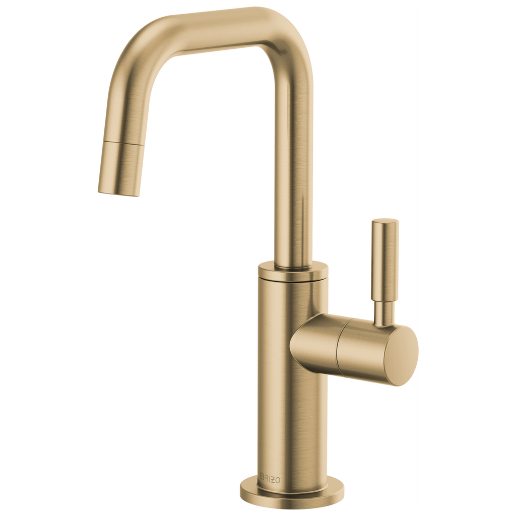 Brizo Odin Dispensador de Agua Fría — Surtidor Cuadrado — Oro Luxe