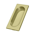 Deltana Jaladera Empotrada Grande 3-7/8" — Latón Pulido sin Recubrimiento