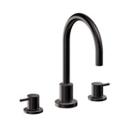 California Faucets Avalon Llave de Lavabo de 3 Orificios para Cubierta, con Dos Manerales - Negro Mate