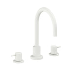California Faucets Avalon Llave de Lavabo de 3 Orificios para Cubierta, con Dos Manerales - Blanco Mate