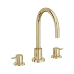 California Faucets Avalon Llave de Lavabo de 3 Orificios para Cubierta, con Dos Manerales - Latón Pulido