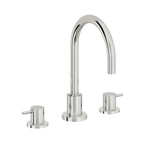 California Faucets Avalon Llave de Lavabo de 3 Orificios para Cubierta, con Dos Manerales - Cromo Pulido