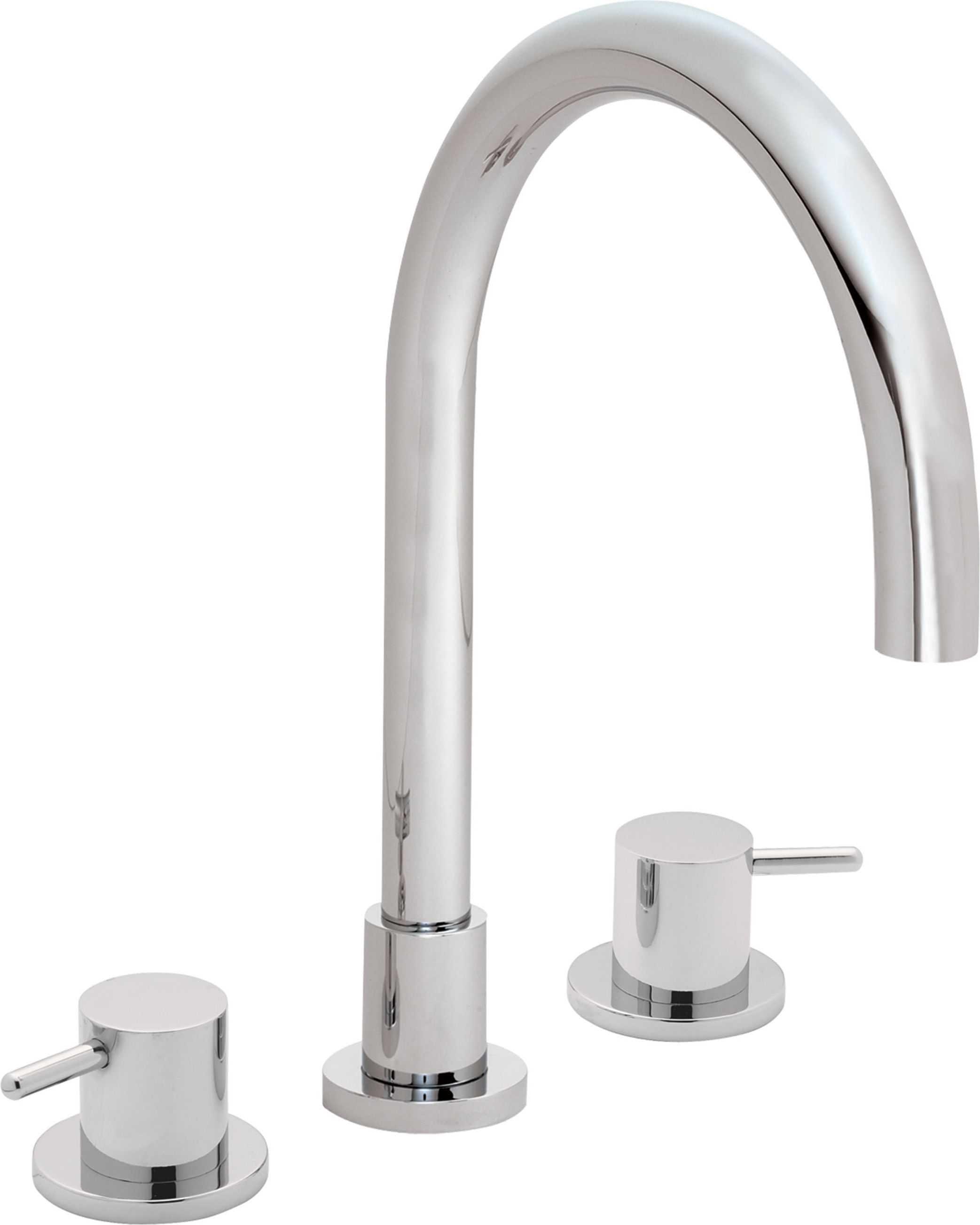 California Faucets Avalon Juego Completo para Tina Romana - Cromo Pulido
