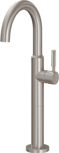 California Faucets Avalon Llave Monomando para Lavabo/Bar/Prep - Surtidor Bajo - Níquel Satinado
