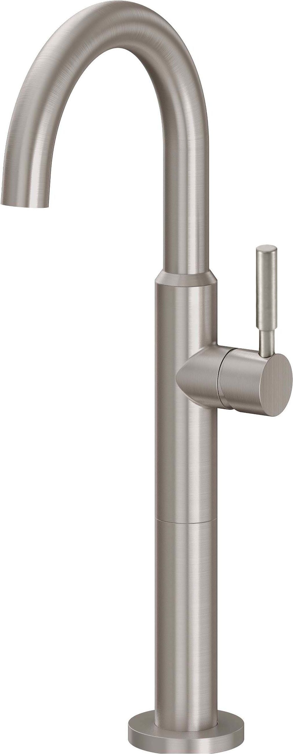California Faucets Avalon Llave Monomando para Lavabo/Bar/Prep - Surtidor Bajo - Níquel Satinado