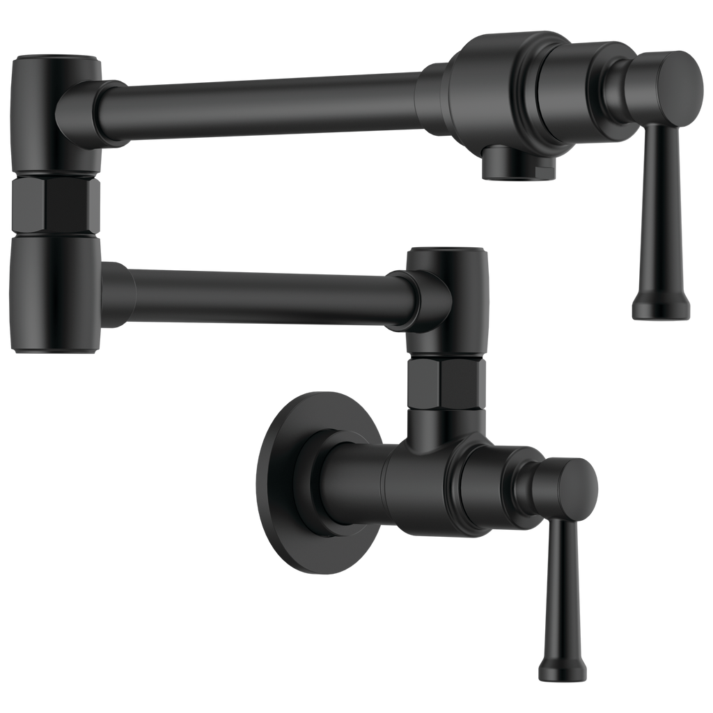 Brizo Artesso Llenadora de Ollas de Pared — Negro Mate