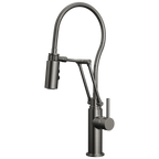 Brizo Odin Mezcladora Articulante con Manguera Integrada — Acero Luxe — Manija Metálica