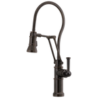 Brizo Artesso Mezcladora Articulante con Manguera Integrada — Bronce Veneciano