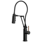 Brizo Odin Mezcladora Articulante — Negro Mate — Manija de Madera