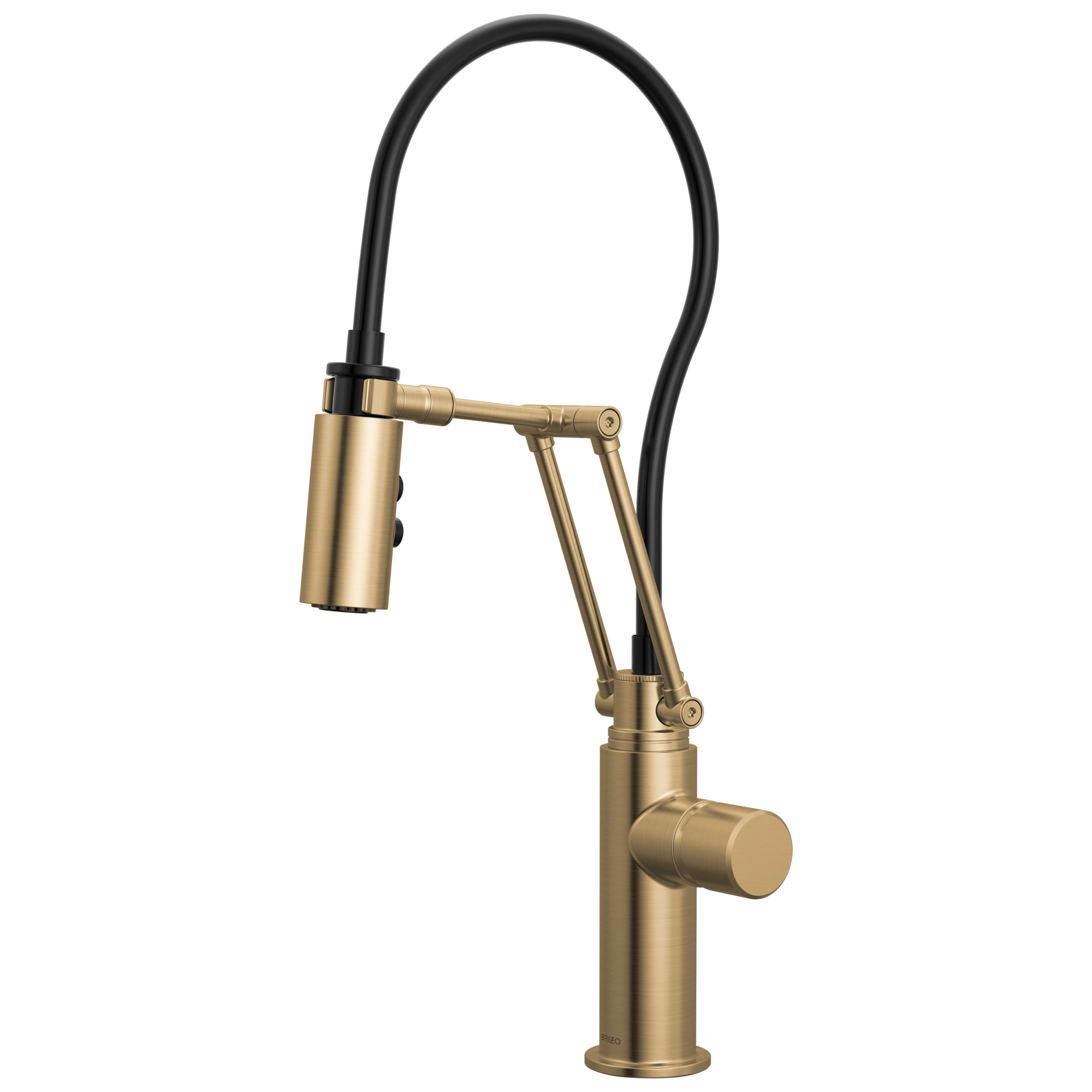 Brizo Odin Mezcladora Articulante — Oro Luxe — Perilla Metálica