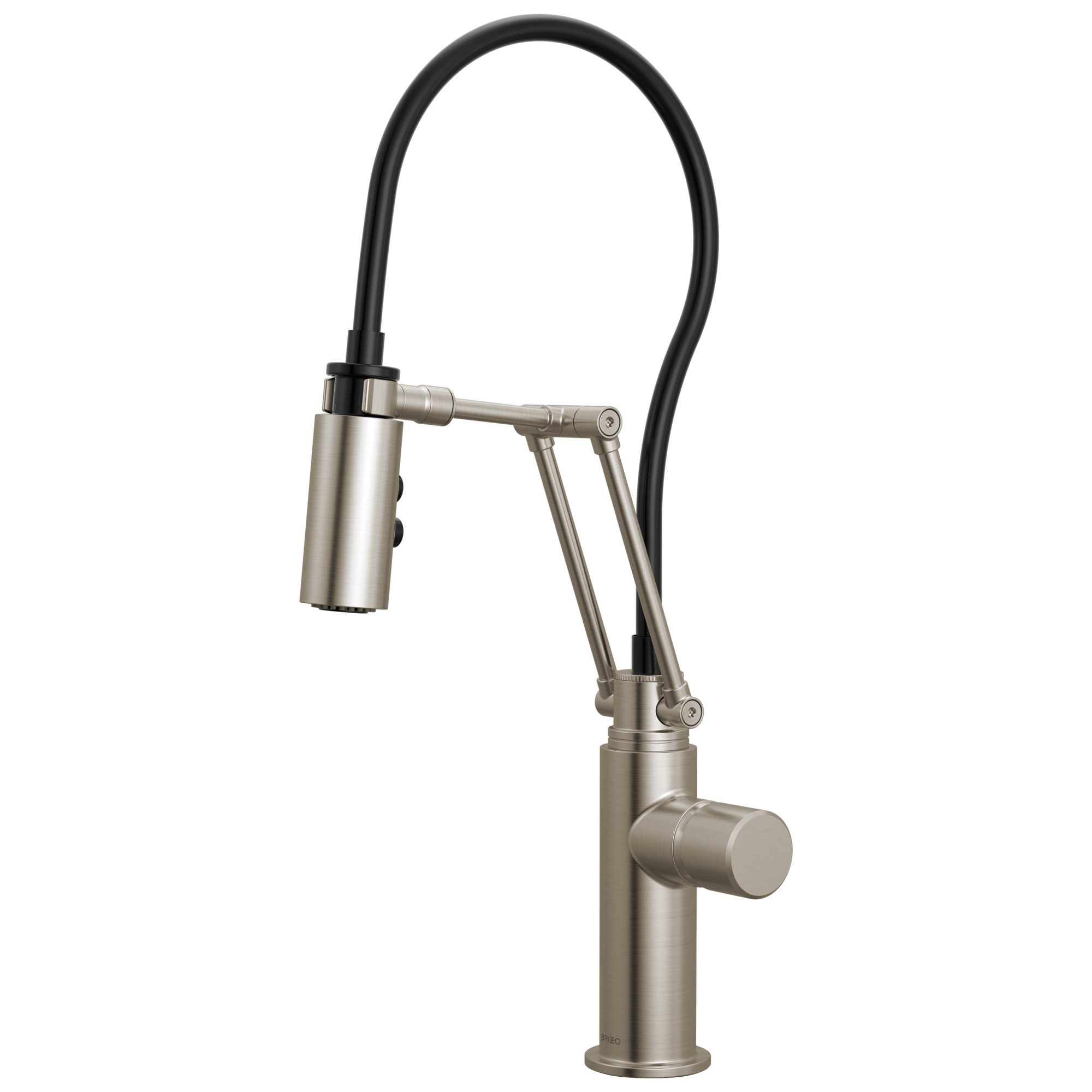 Brizo Odin Mezcladora Articulante — Acero Inoxidable — Perilla Metálica