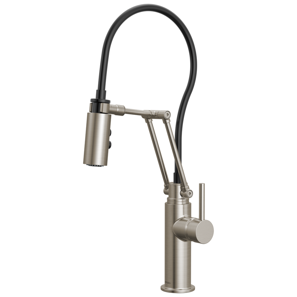 Brizo Odin Mezcladora Articulante — Acero Inoxidable — Manija Metálica