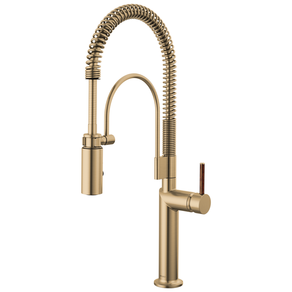 Brizo Odin Mezcladora Semi-Profesional — Oro Luxe — Manija de Madera