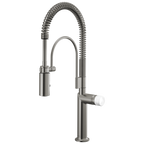 Brizo Odin Mezcladora Semi-Profesional — Acero Luxe — Perilla de Mármol Blanco