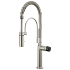 Brizo Odin Mezcladora Semi-Profesional — Acero Inoxidable — Perilla con Cristal Negro