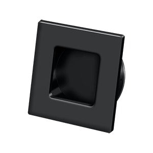 Deltana Jaladera Empotrada Cuadrada de Uso Rudo 2-3/4" — Negro Mate