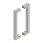 Deltana Jaladera Contemporánea de Acero Inoxidable Doble Cara 12" — Acero Inoxidable Satinado