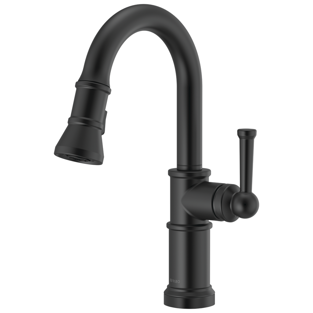 Brizo Artesso Mezcladora Prep Extraíble — Negro Mate