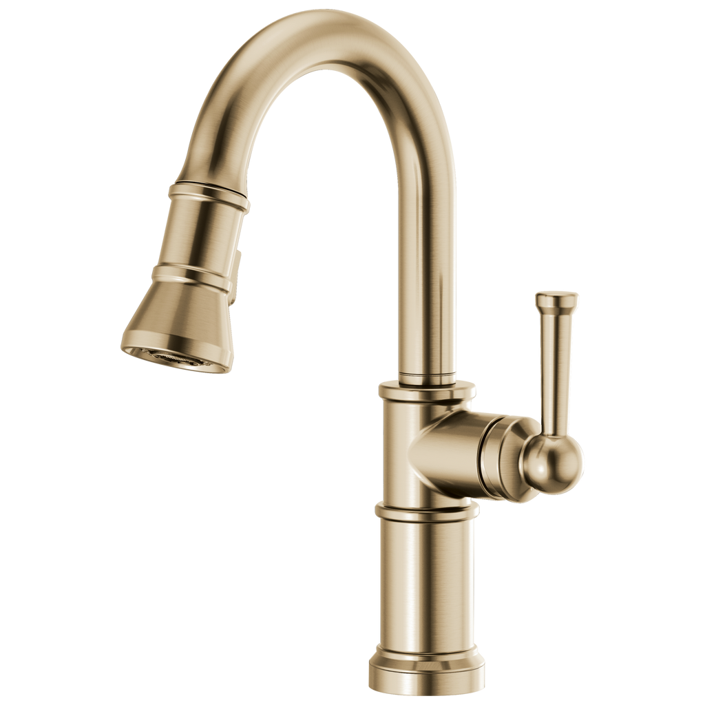 Brizo Artesso Mezcladora Prep Extraíble — Oro Luxe